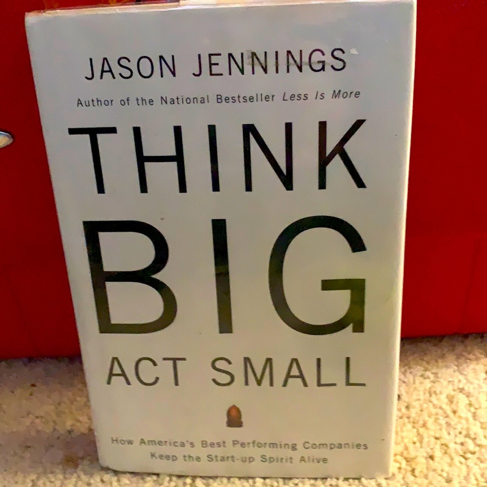 Think Big Act Small Hard Cover Book
